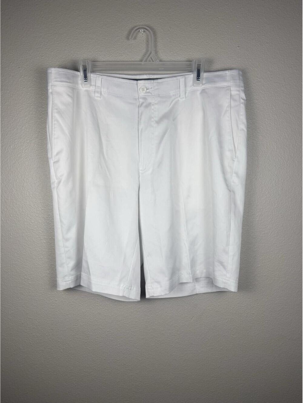 Ben Hogan Golf Shorts Mens 38 White Performance Stretch Flat Front Casual